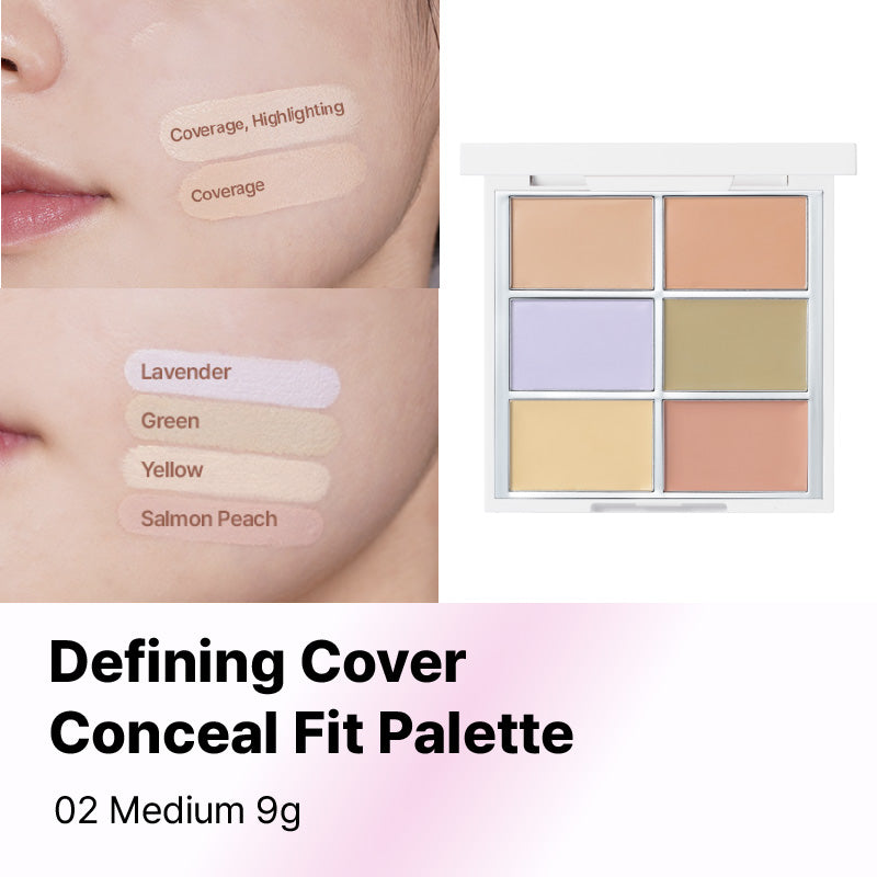 WAKEMAKE DEFINING COVER CONCEALFIT PALETTE - 2 colors to choose