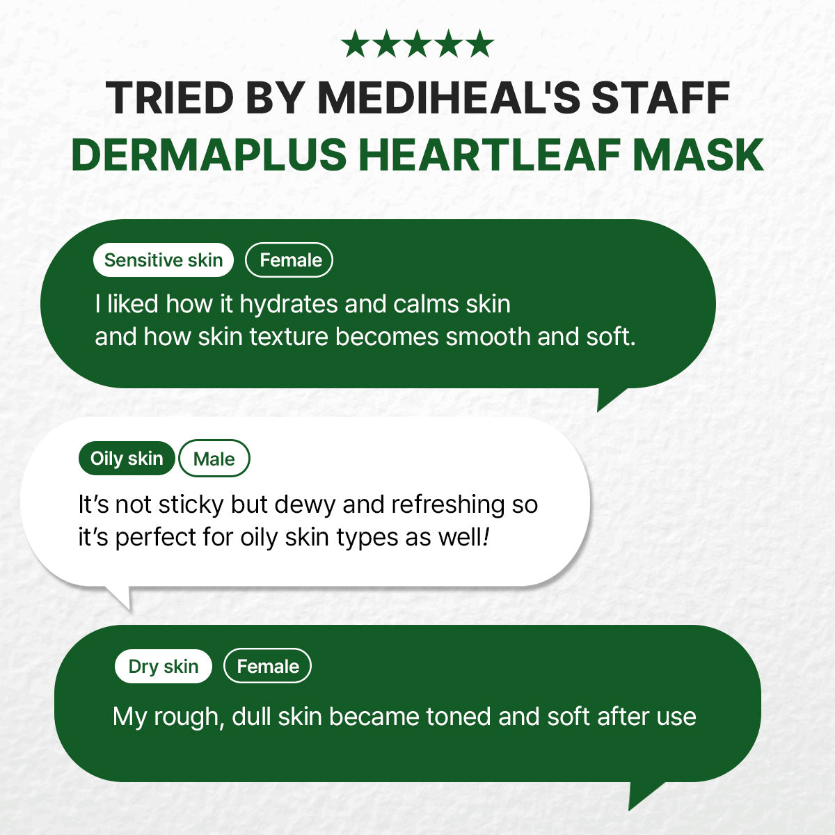 MEDIHEAL Dermaplus Heartleaf Mask - 10ea
