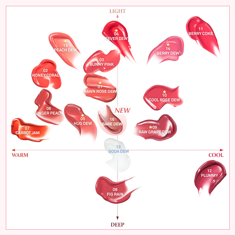 hince Raw Glow Dewy Ball - 16 Colors to Choose