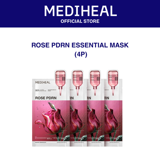MEDIHEAL ROSE PDRN ESSENTIAL MASK HEALTHY GLOW - 4ea