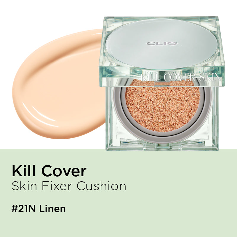 CLIO Kill Cover Skin Fixer Cushion SPF50+ PA+++ - 8 Color to Choose
