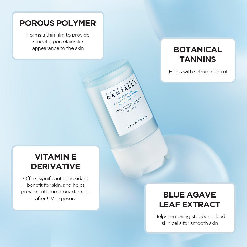 SKIN1004 Madagascar Centella Hyalu-Cica Silky-fit Sun Stick (Cruelty-Free) 7g/20g