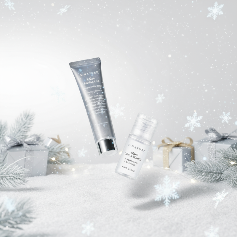 S.NATURE AQUA SQUALANE MOISTURIZING CREAM HOLIDAY KIT