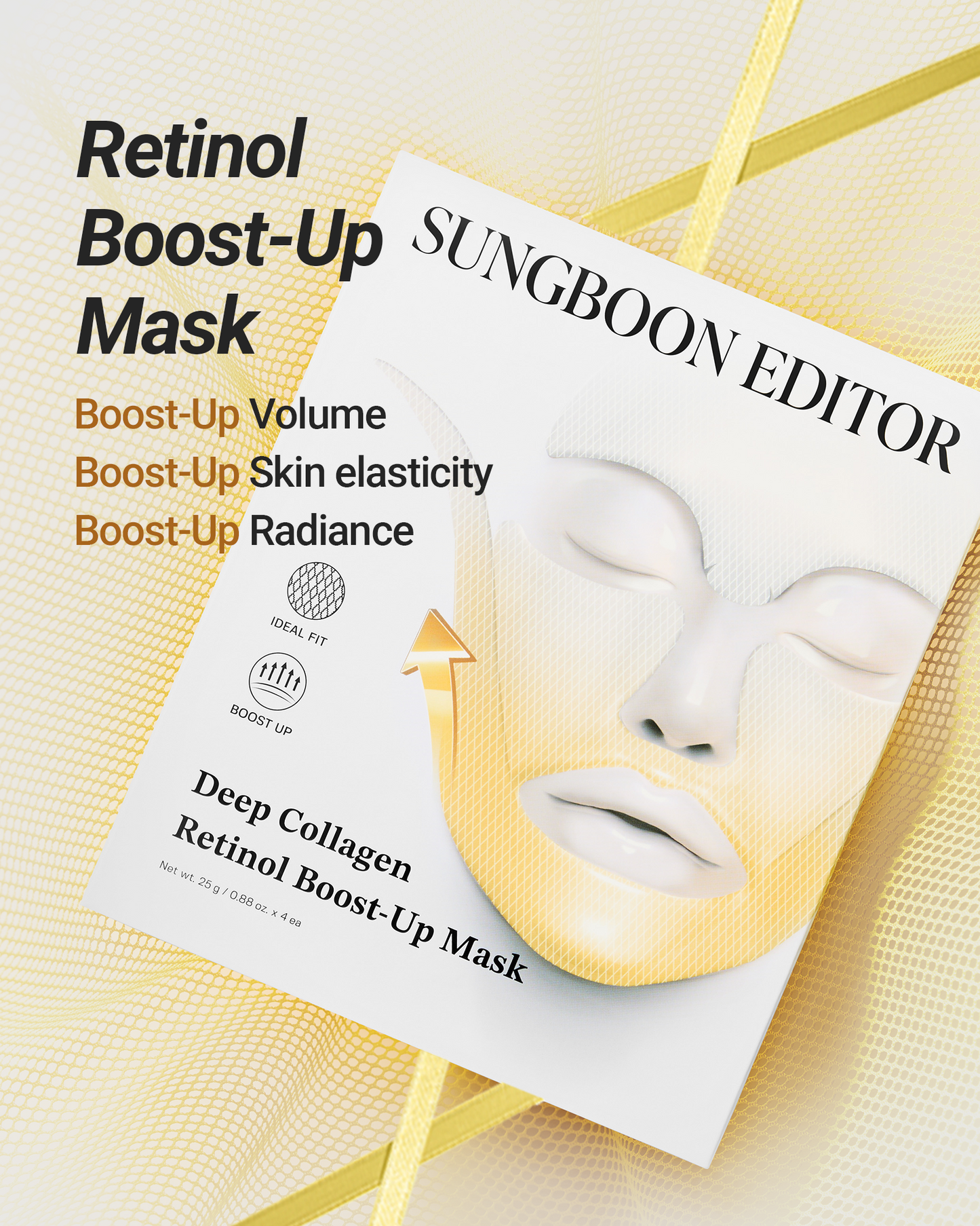 SUNGBOON EDITOR Deep Collagen Retinol Boost-Up Mask Set 25g*4ea