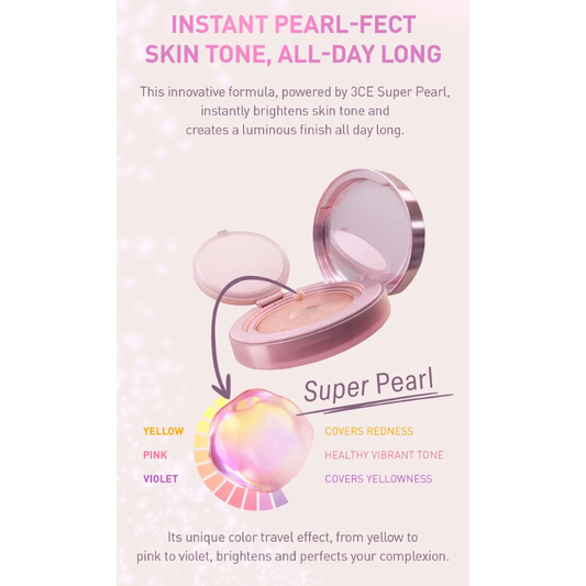 3CE Fitting Mesh Cover Cushion - 8 Color to Choose