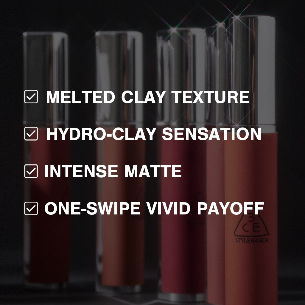3CE Hazy Lip Clay - 12 Colors to Choose