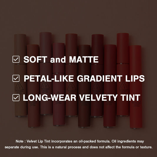 3CE Velvet Lip Tint - 17 Color to Choose