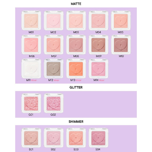 PERIPERA Heart Pocket Single - 5 Color to Choose