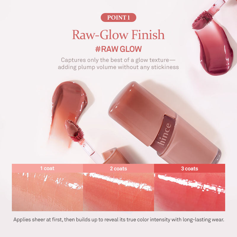 hince Raw Glow Gel Tint - 19 Colors to Choose