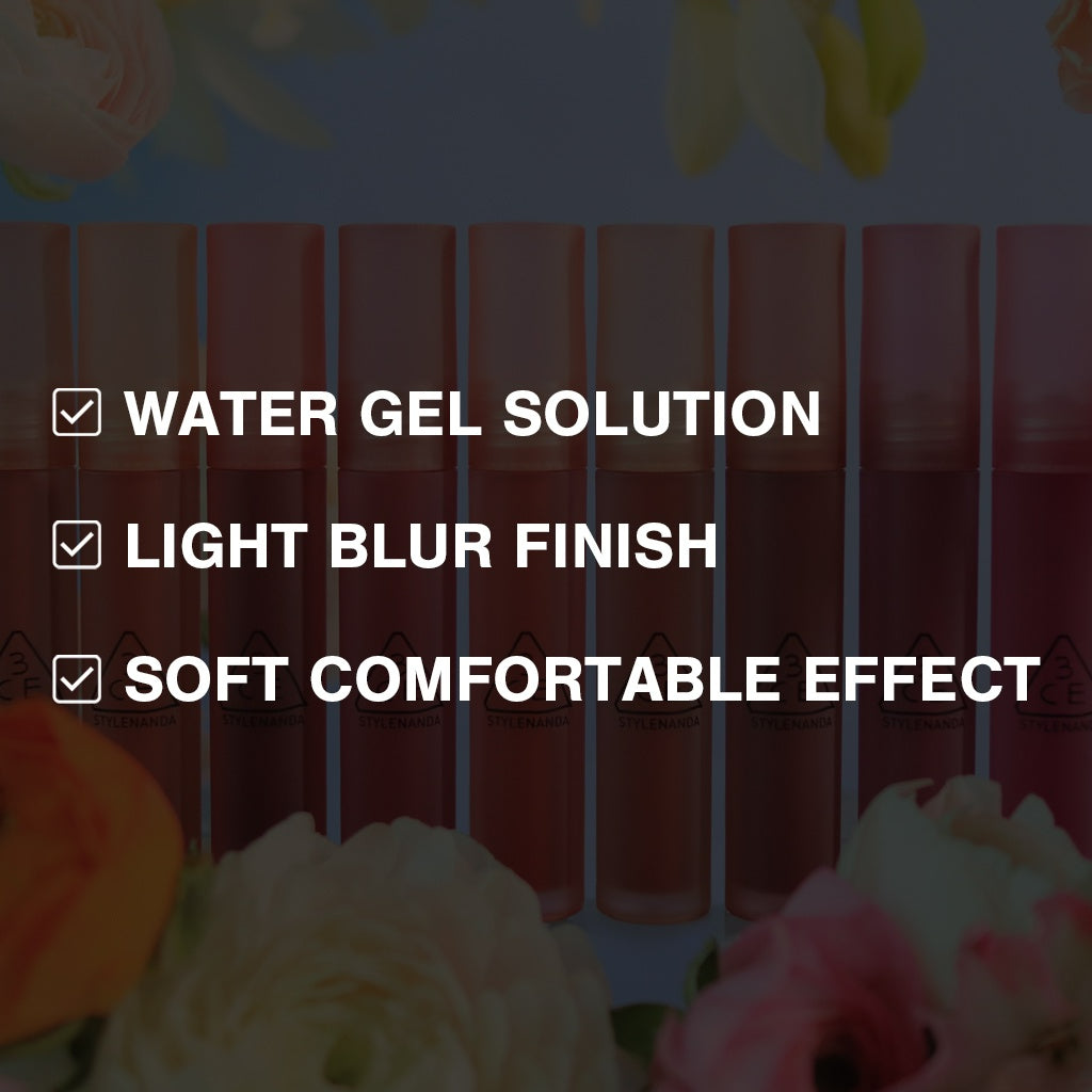 3CE Blur Water Tint - 17 Colors to Choose