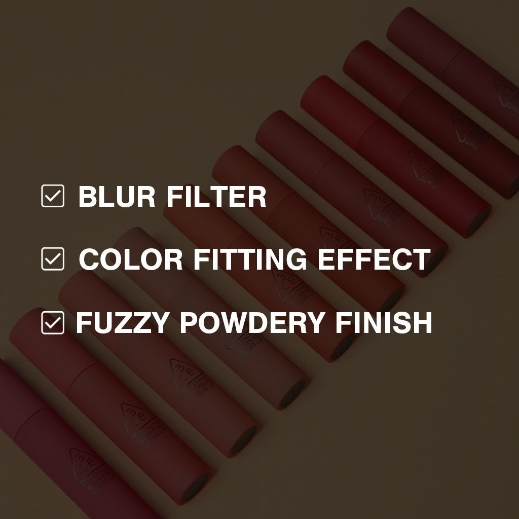 3CE Blurring Liquid Lip - 10 Colors to Choose