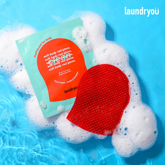 laundryou Soft Body Red Glove Clean - 1ea