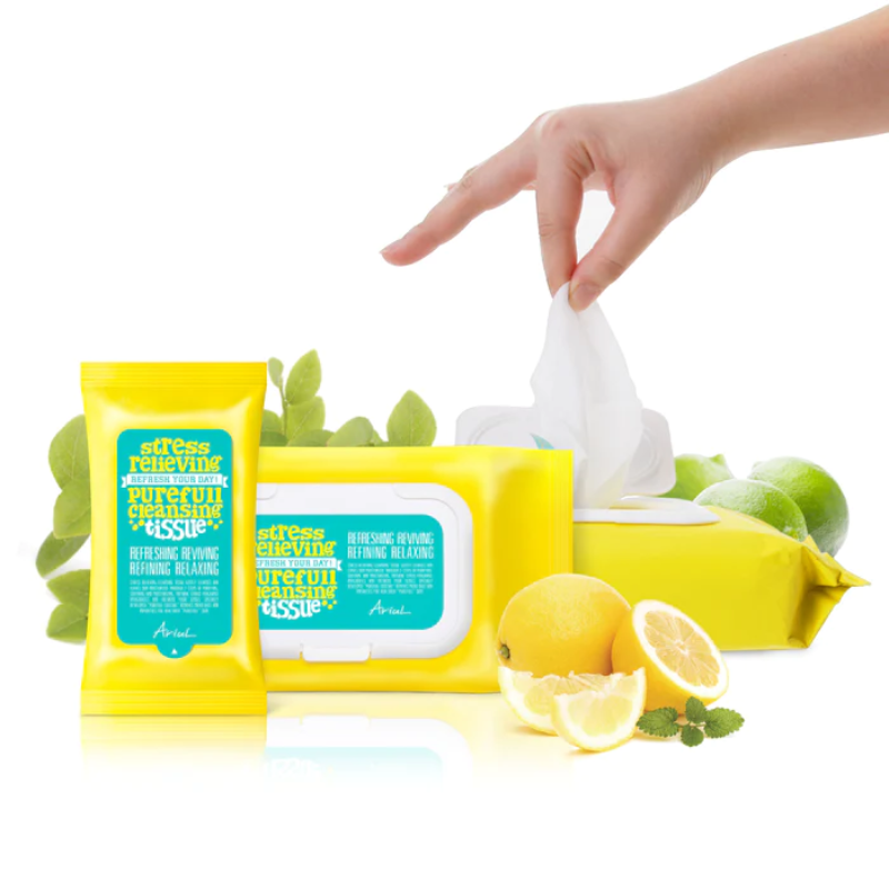 ARIUL Stress Relieving Pureful Cleansing Tissue - 15sheets/80 sheets