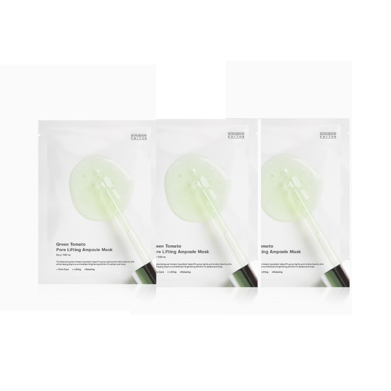 SUNGBOON EDITOR Green Tomato Pore Lifting Mask x3