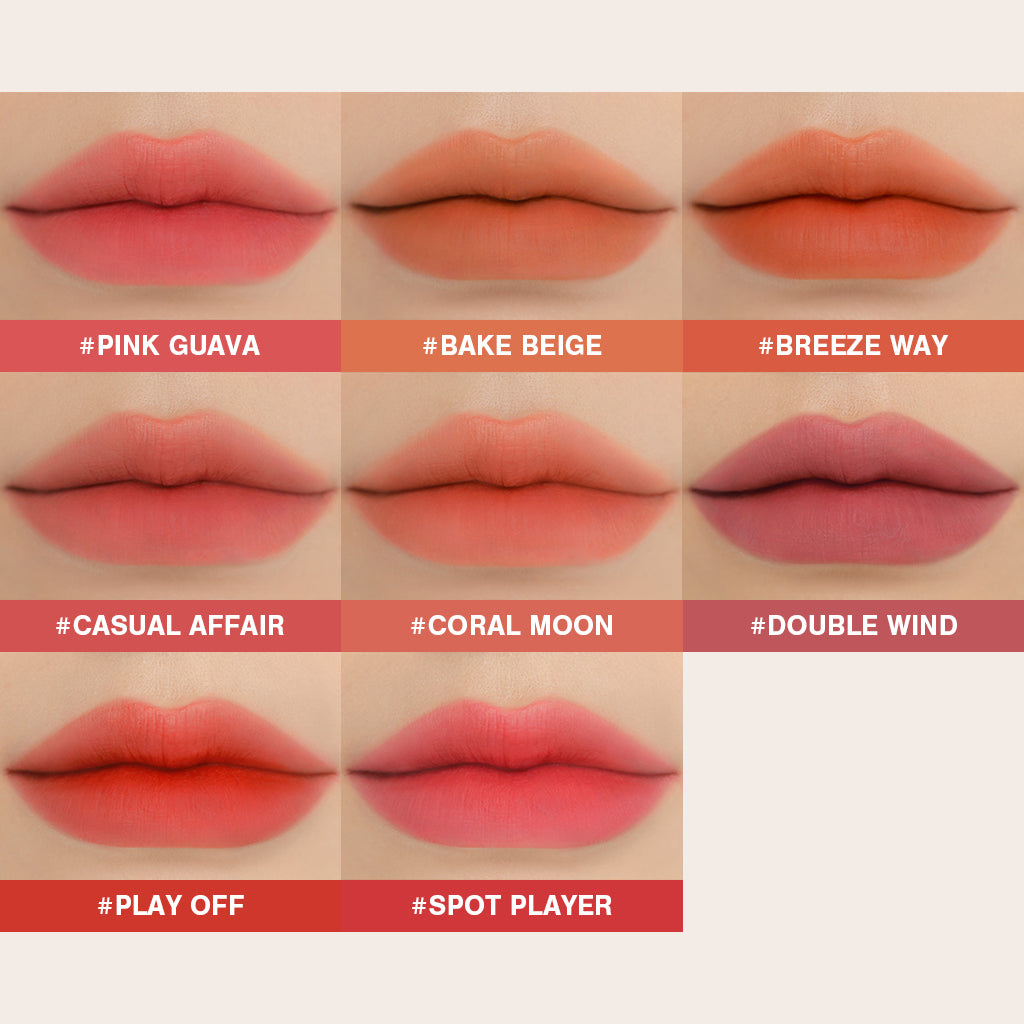 3CE Blur Water Tint - 17 Colors to Choose