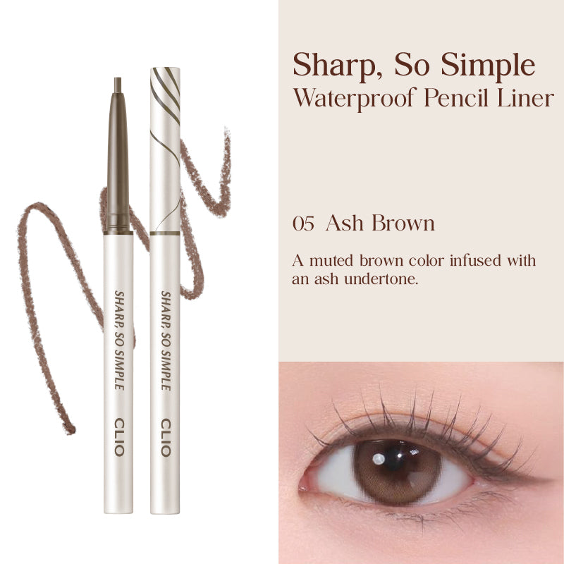 CLIO Sharp So Simple Waterproof Pencil Liner (24AD) - 9 Colors to Choose