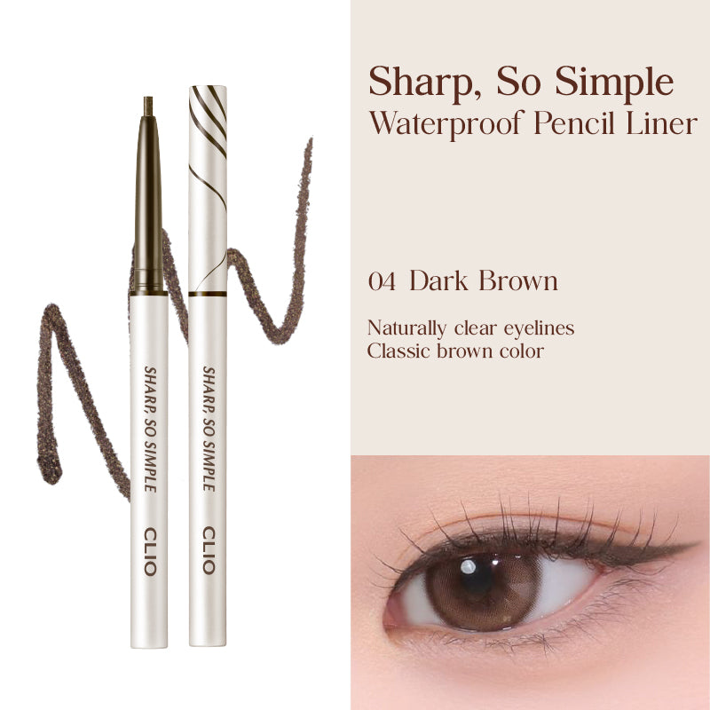 CLIO Sharp So Simple Waterproof Pencil Liner (24AD) - 9 Colors to Choose
