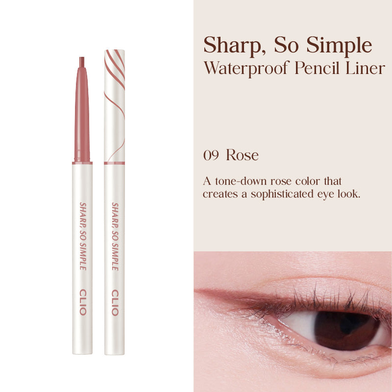 CLIO Sharp So Simple Waterproof Pencil Liner (24AD) - 9 Colors to Choose