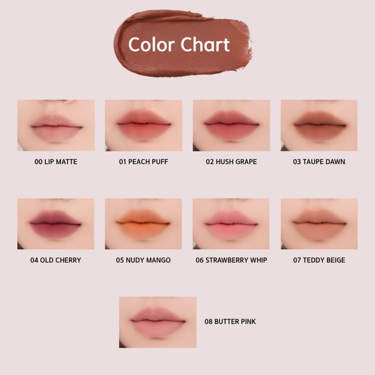 ROMAND Color Lip Matte - 9 Colors to Choose