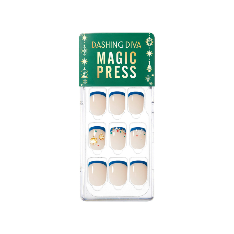 DASHING DIVA MAGICPRESS Mini Ornament Mani Short Square MDR3W025SS
