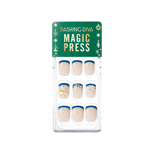 DASHING DIVA MAGICPRESS Mini Ornament Mani Short Square MDR3W025SS