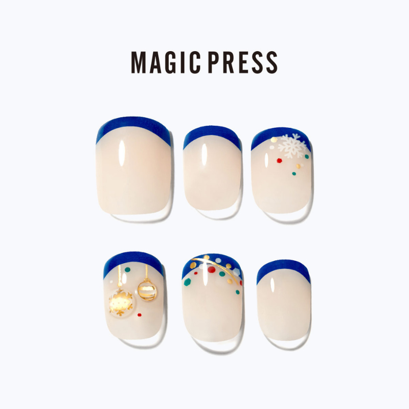 DASHING DIVA MAGICPRESS Mini Ornament Mani Short Square MDR3W025SS