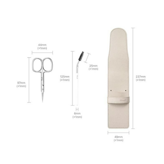 Fillimilli Eyebrow Scissors Special Set (+Mini Brow Brush)