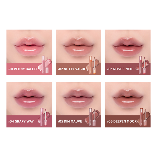 ROMAND Glasting Color Gloss - 6 Colors to Choose