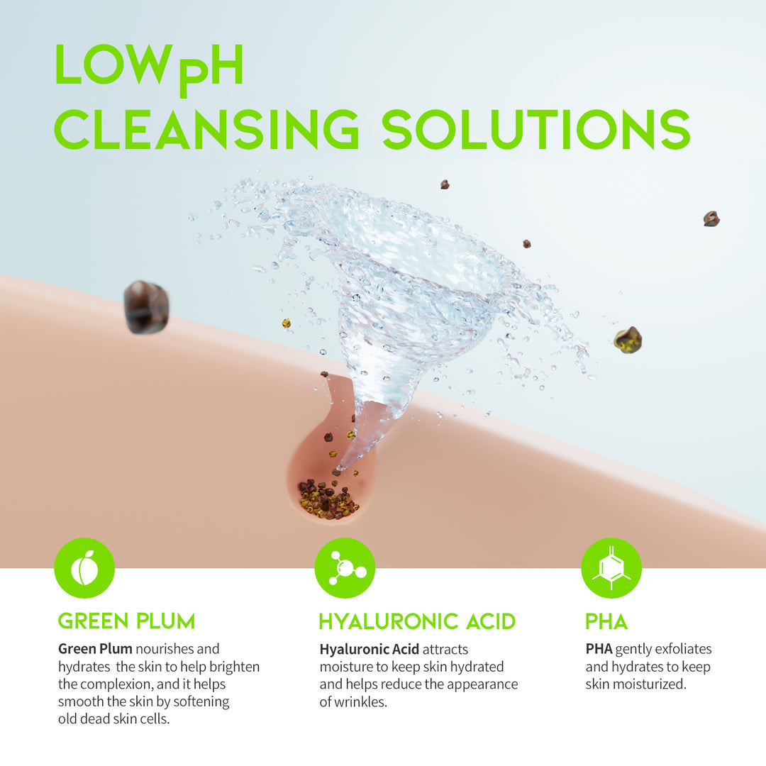 #OOTD Green Plum Low PH Cleansing Gel 200ml