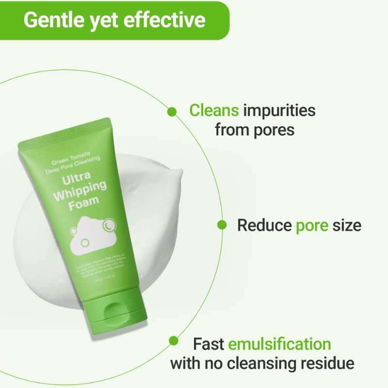 SUNGBOON EDITIOR Green Tomato Deep Pore Cleansing Ultra Whipping Foam