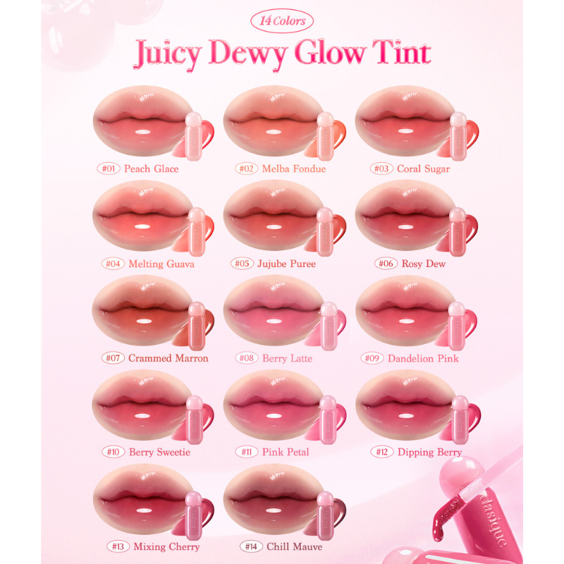 DASIQUE Juicy Dewy Glow Tint - 14 Color to Choose
