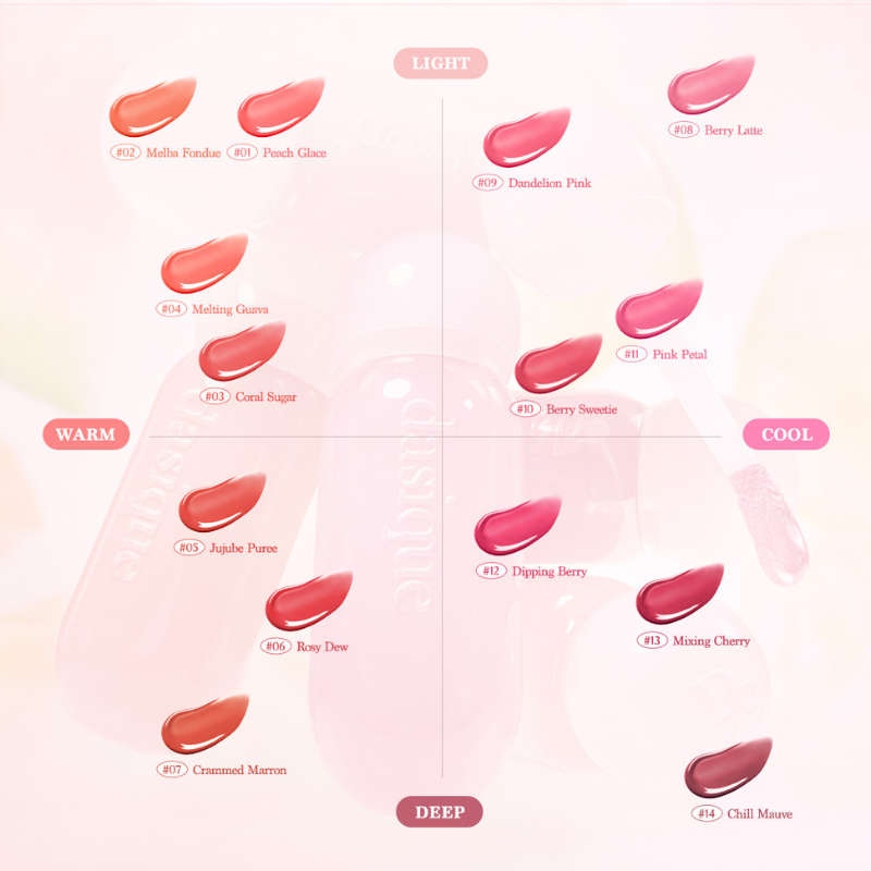 DASIQUE Juicy Dewy Glow Tint - 14 Color to Choose