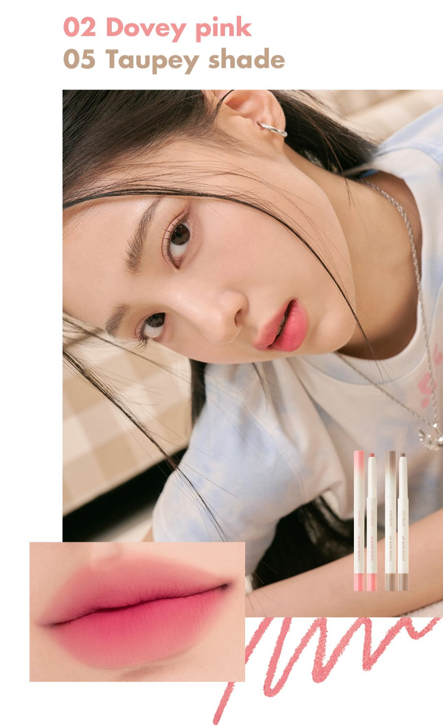 ROMAND Lip Mate Pencil - 6 Color to Choose