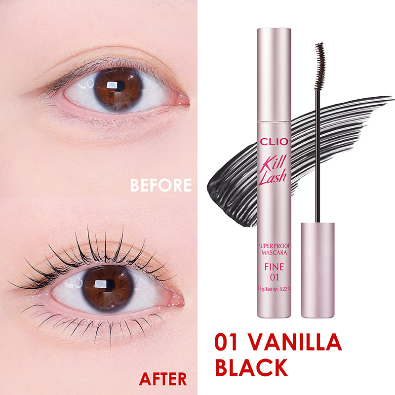 CLIO Kill Lash Superproof Mascara Fine - 2 Color to Choose