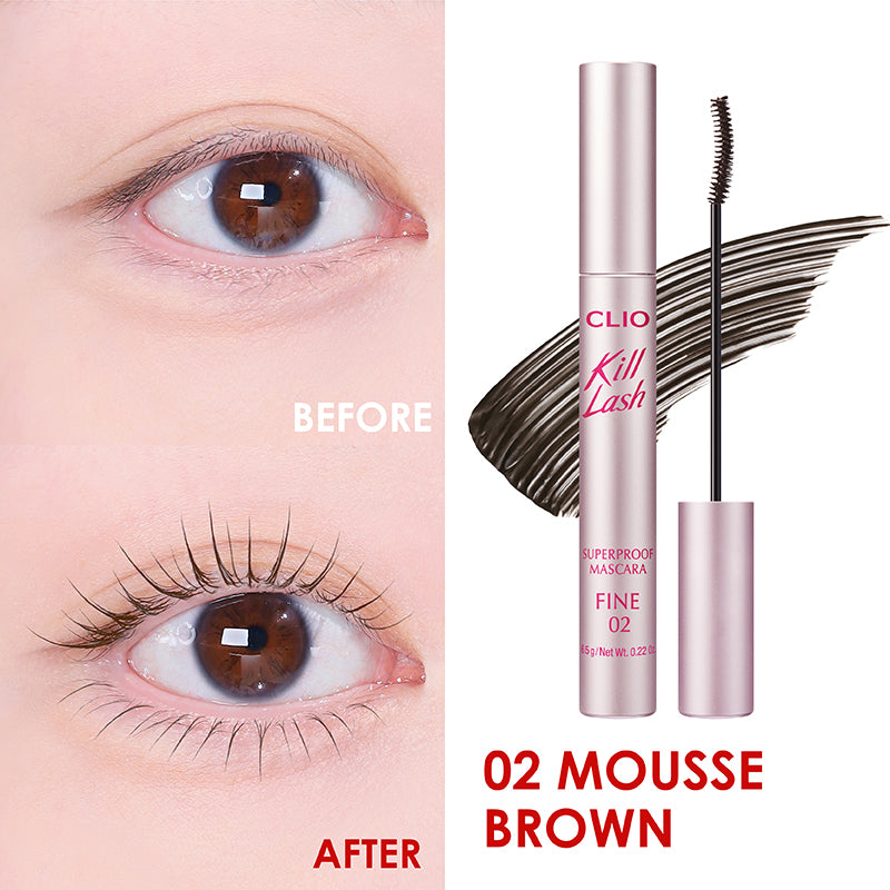 CLIO Kill Lash Superproof Mascara Fine - 2 Color to Choose