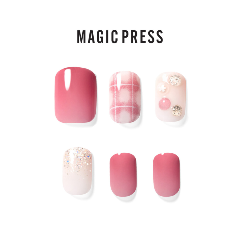 DASHING DIVA Magic Press Regular Round Mani Love Rosie MDR2W020RR