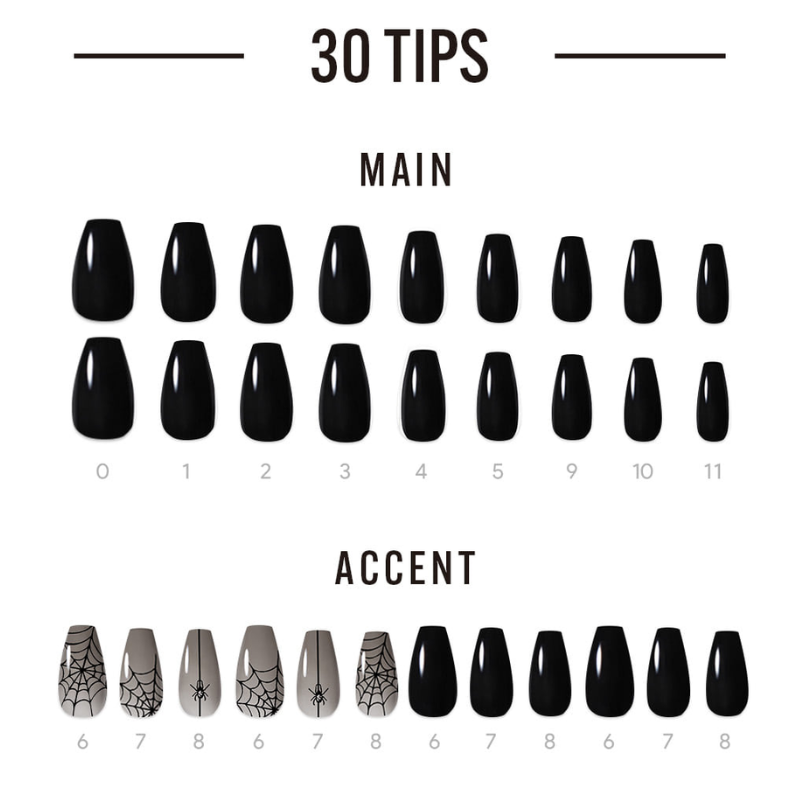 DASHING DIVA Magic Press Coffin Mani Spider MDR3F003CF