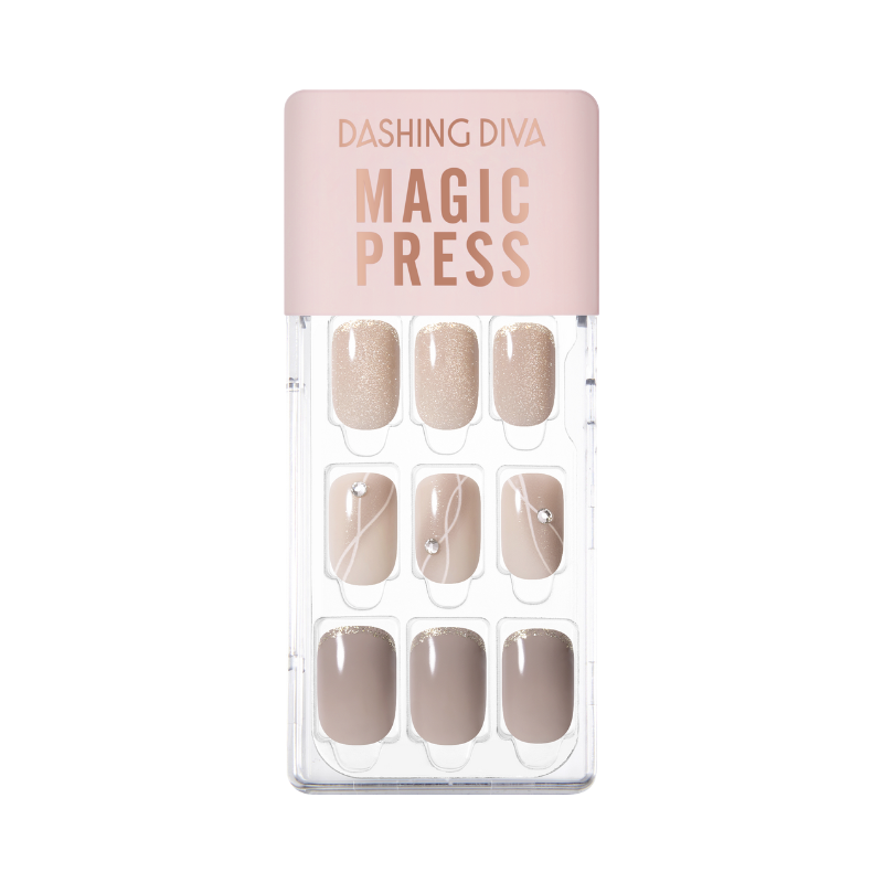 DASHING DIVA Magic Press Regular Round Mani Ash Grey MDR3F019RR