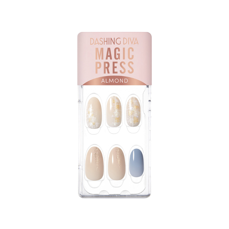 DASHING DIVA Magic Press Almond Mani Soft Tweed MDR3F021AL