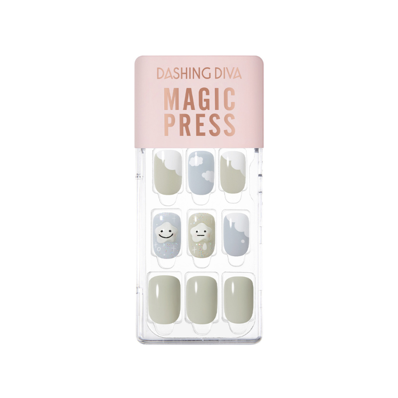DASHING DIVA Magic Press Regular Round Mani Cumulus MDR3F039RR