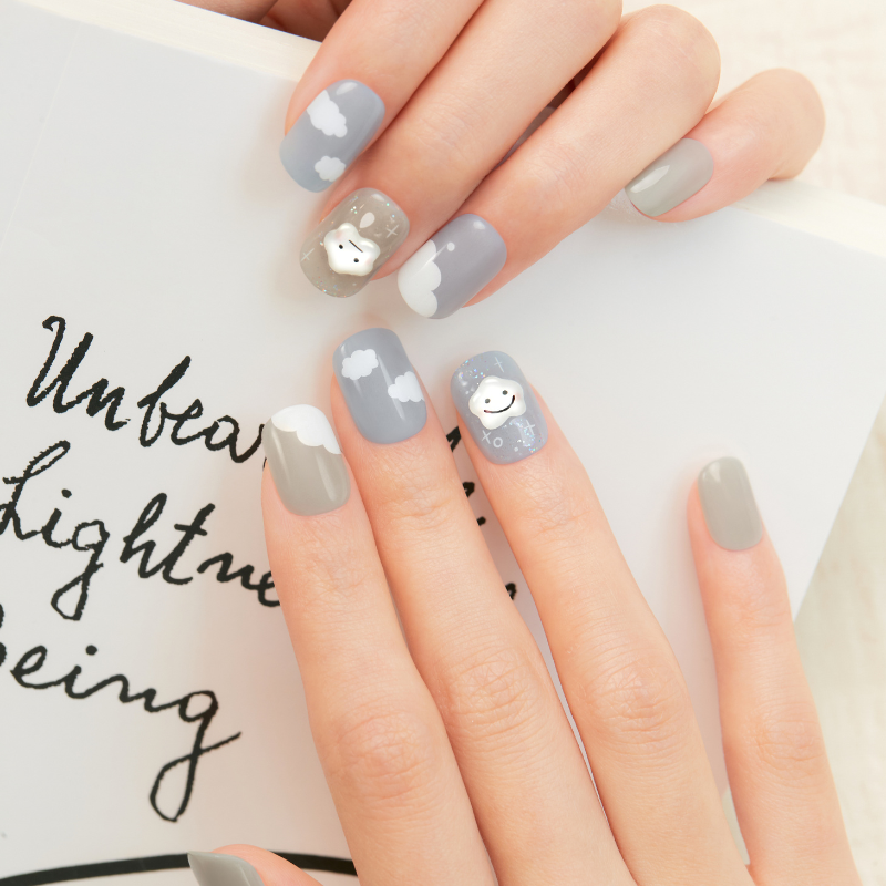 DASHING DIVA Magic Press Regular Round Mani Cumulus MDR3F039RR