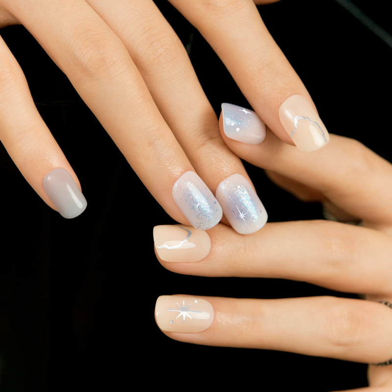 DASHING DIVA Magic Press Regular Round Mani Interstellar MDR3F045RR