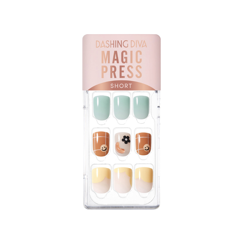 DASHING DIVA Magic Press Short Square Mani Poky Poky MDR3F047SS