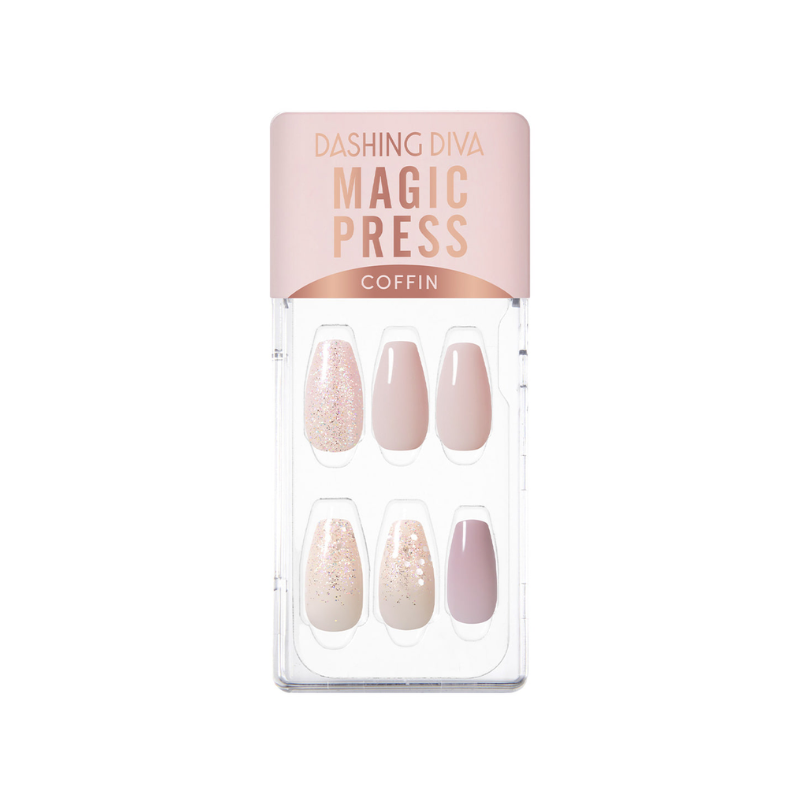 DASHING DIVA Magic Press Coffin Mani Calming Lilac MDR3F049CF