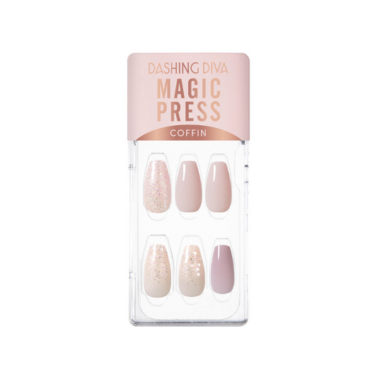DASHING DIVA Magic Press Coffin Mani Calming Lilac MDR3F049CF