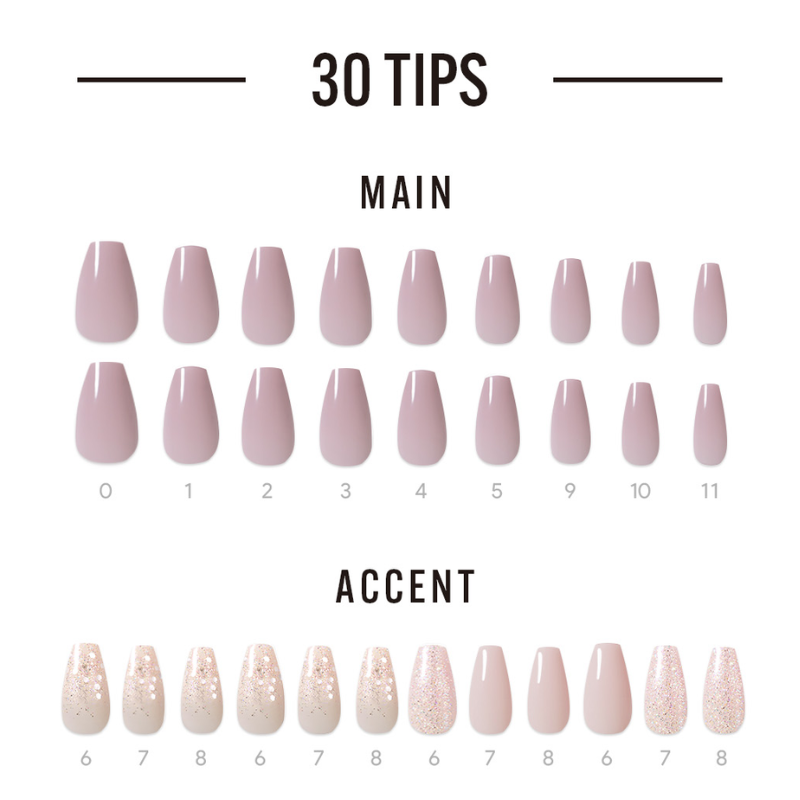 DASHING DIVA Magic Press Coffin Mani Calming Lilac MDR3F049CF