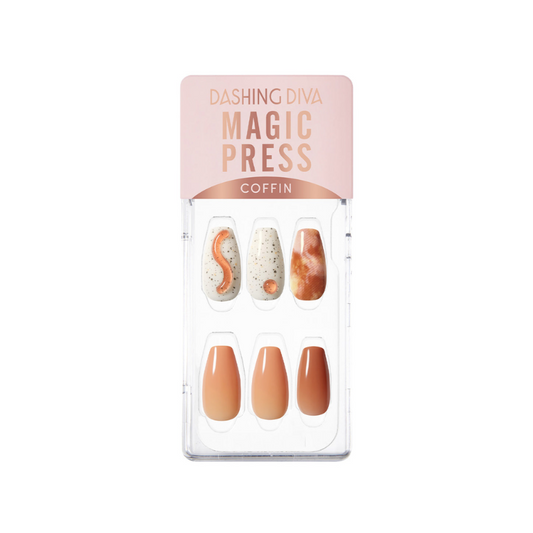 DASHING DIVA Magic Press Coffin Mani Maple Syrup MDR3F050CF