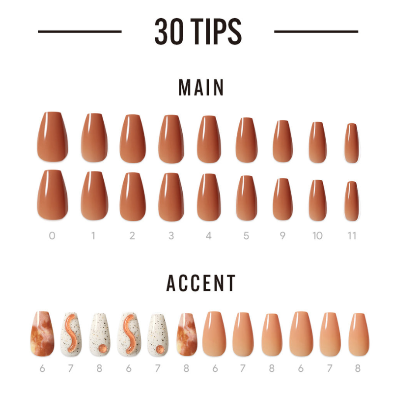 DASHING DIVA Magic Press Coffin Mani Maple Syrup MDR3F050CF