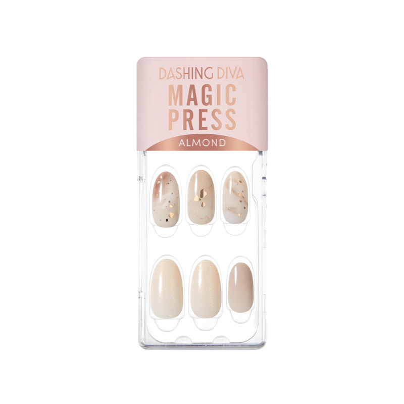 DASHING DIVA Magic Press Almond Mani Smoky Ash MDR3F054AL