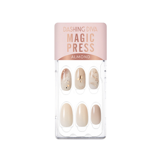 DASHING DIVA Magic Press Almond Mani Smoky Ash MDR3F054AL